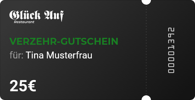 Gutschein in Ticket-Form